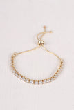 Cubic Zirconia Pull Tie Bracelet