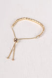 Cubic Zirconia Pull Tie Bracelet