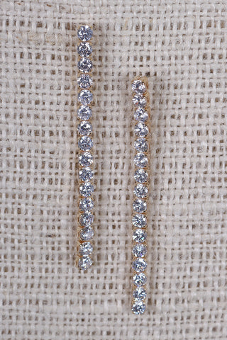 Cubic Zirconia Drop Earrings