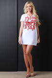 Slay Rock Star O-Ring Accent Dress