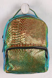 Holographic Snake Mini Backpack