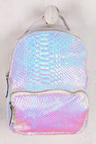 Holographic Snake Mini Backpack