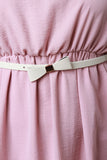 Satin Pocketed Flowy Midi Dress