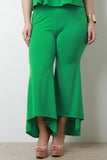 High Waist Crop Bell Bottom Pants