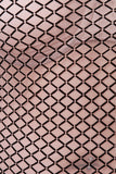 Diamond Pattern Long Sleeve Mesh Midi Dress