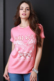 Hard Rock Graphic Open Back O-Ring Top