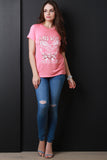 Hard Rock Graphic Open Back O-Ring Top