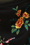 Embroidery Floral Netted Wrapped-Front Shorts
