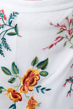 Embroidery Floral Netted Wrapped-Front Shorts