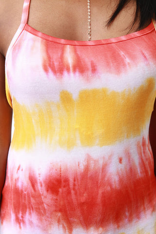 Tie Dye Sleeveless Romper
