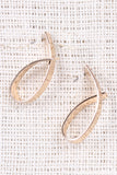 Modern Twist Bar Drop Earrings