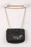Shimmery Sequin Crossbody Mini Bag