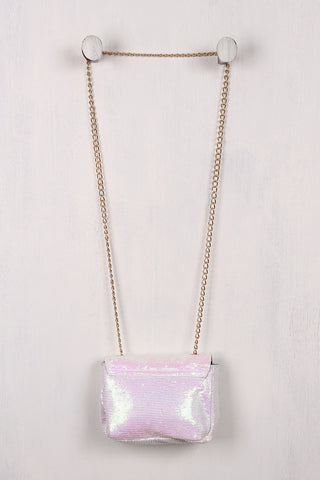 Shimmery Sequin Crossbody Mini Bag