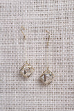 Geometric Caged Crystal Dainty Drop Earring