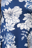 Floral Bardot A-Line Midi Dress
