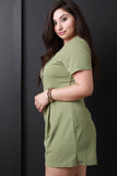Lattice Short Sleeve Romper