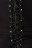 Jersey Knit Lace-Up Back Midi Dress