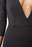 Metallic Shimmer Deep-V Jumpsuit