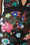 Colorful Floral Embroidered Lace Jumpsuit