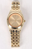 Slim Metallic Boyfriend Watch