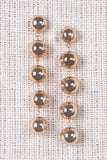 Half Sphere Ball Drop Earrings