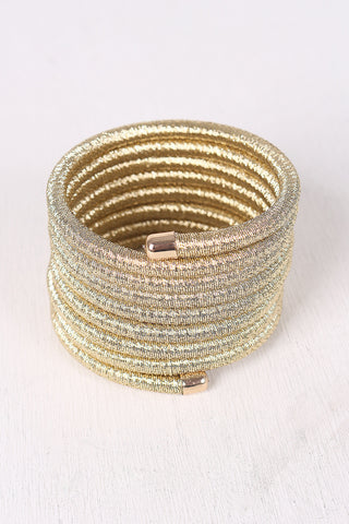 Metallic Wire Wrap Around Bracelet