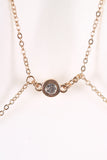 Layered Encase Rhinestone Bra Body Chain Necklace Set