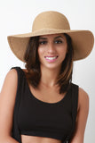 Lace-Up Back Straw Sun Hat