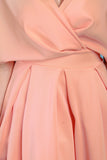 Surplice V-Neck Kimono Sleeves Midi Dress