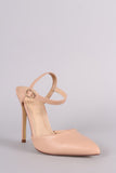 Liliana Pointy Toe Ankle Strap Stiletto Pump