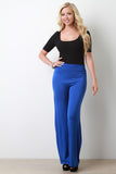 Ribbed Knit Square Neck High Cut Bodysuit