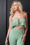 Flutter Crisscross Tube Top