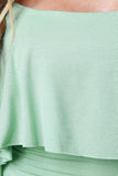 Crop Trapeze Tier Top