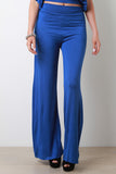 Jersey Knit Wide Leg Palazzo Pants