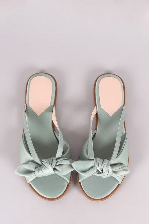 Liliana Satin Slip on Sandal