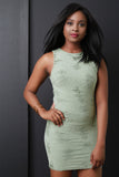 Distress Heather Knit Bodycon Dress