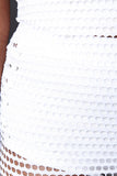 Honeycomb Mesh Cover-Up Midi Dress