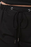 Soft Knit High Rise Drawstring Pocket Shorts