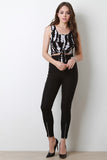 O-Ring Zipper Skinny Pants
