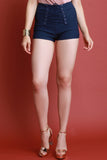 Corset Lace-Up High Waisted Shorts