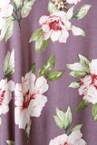 Hibiscus V-Neck Trapeze Dress