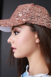 Sequins Strapback Baseball Cap