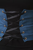 Denim Corset Lace-Up Belt