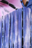 Tie Dye Jersey Knit Crisscross V-Neck Maxi Dress