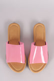 Lucite Single Wide Band Slip-On Sandal