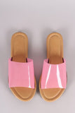 Lucite Single Wide Band Slip-On Sandal