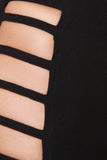 Side Ladder Cutout High Waisted Shorts