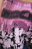 Cracked Tie Dye Print Two Piece Flare Pants Set
