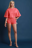 French Terry Back Self-Tie Boxy Crop Top