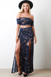 Tie-Dye Bardot Crop Top